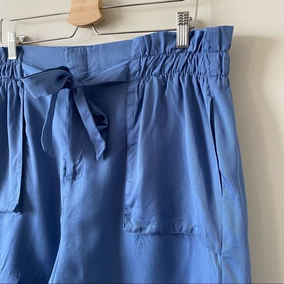 Socialite-blue Paperbag High Rise Shorts - Picture 6 of 12